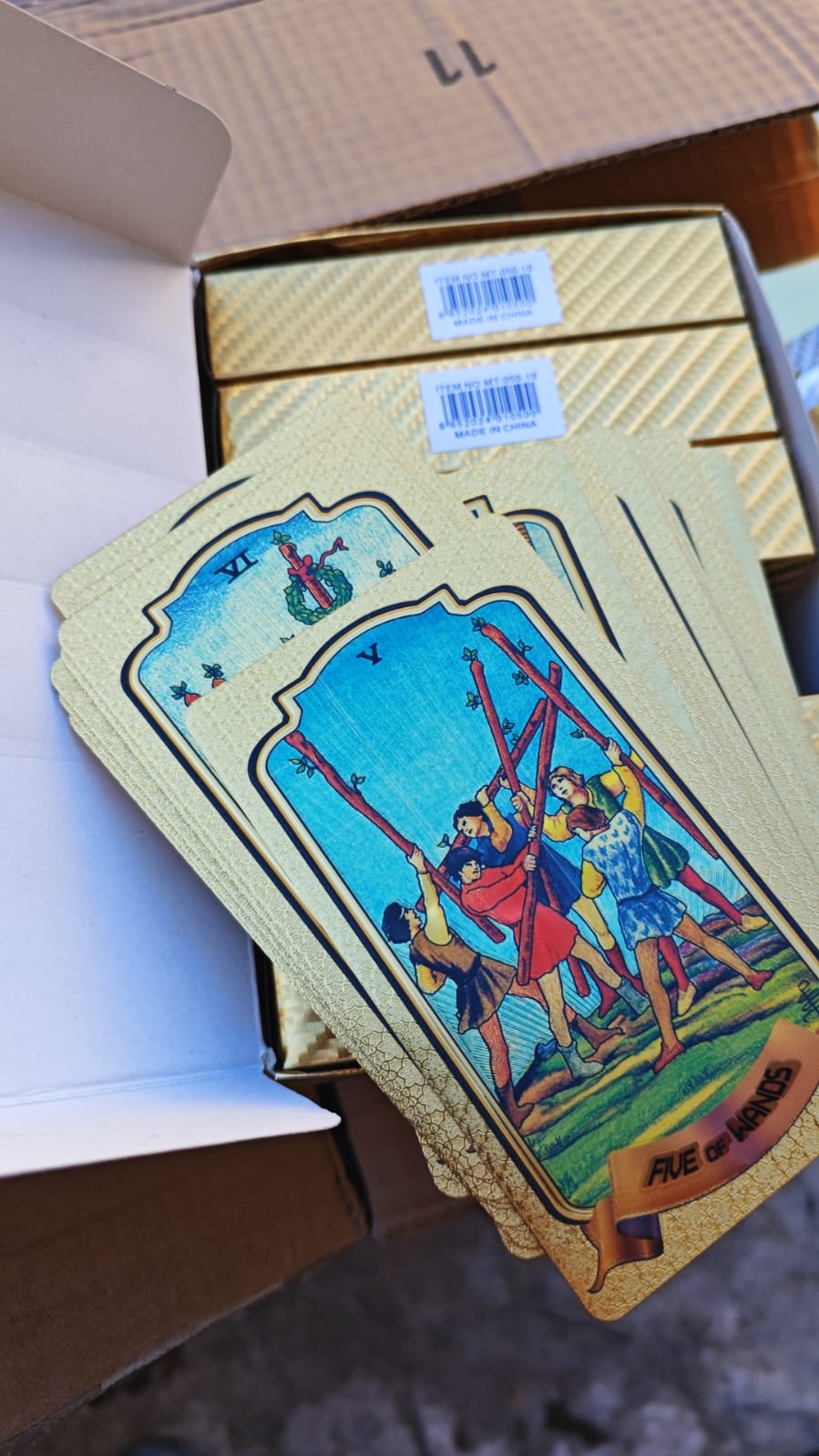 Cartas De Tarot Rider Gold Fold (EN M. LIBRE SE CONSIGUEN A PARTIR DE LOS 60.000$)